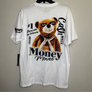 NWT CR-24 Bordo Cromato Men’s Money Moves White T-shirt Size M MSRP $78